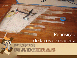 reposicao tacos de madeira