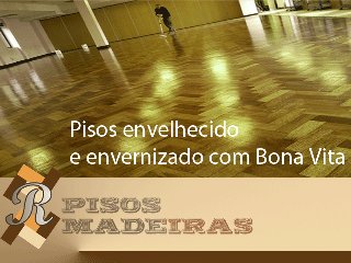 pisos envelhecido envernizado com bona